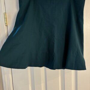 Loft Women's Green Knit Pullon A-Line Flare Mini 20.5" Skirt Size XL